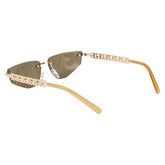 ドルチェアンドガッバーナ サングラス DG 2301 ゴールド プラスチック メッキ レディース DOLCE&GABBANA 【中古】